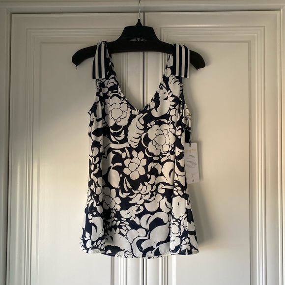 Cabi Shoulder Tie Top SZ S - Picture 2 of 7